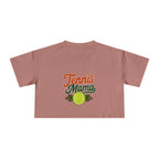 Tennis Mama Crop Tee | Retro Tennis Graphic, Mom Sports Top - Magnolia Wild SC