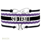 Softball Team Spirit Braided Bracelet — For Fans and Families - Magnolia Wild SC