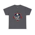 Retro Badge Style: The Vintage Golf Dad Shield Tee