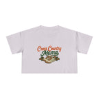 Cross Country Mama Crop Tee | Retro Cross Country Graphic, Mom Sports Top - Magnolia Wild SC