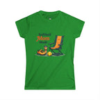 Softball Mom Mode Tee | Mom Chair, Glove & Cleats Design