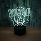 3D Volleyball Night Light Lamp – RGB Color Changing LED - Magnolia Wild SC