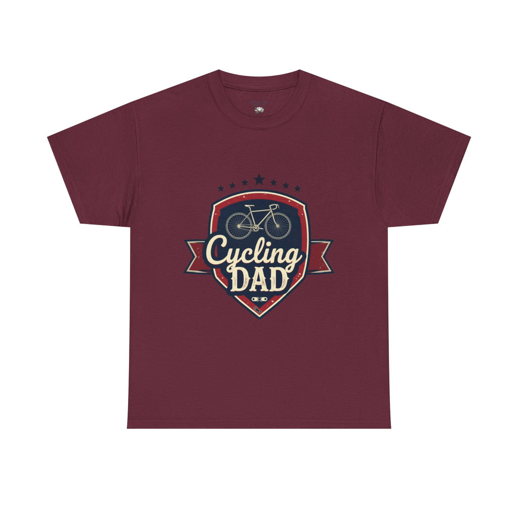 Retro Badge Style: The Vintage Cycling Dad Shield Tee - Magnolia Wild SC