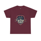 Retro Badge Style: The Vintage Cycling Dad Shield Tee - Magnolia Wild SC