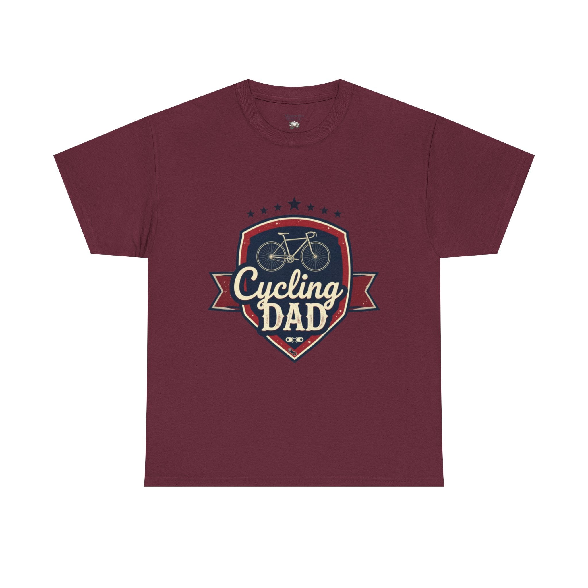 Retro Badge Style: The Vintage Cycling Dad Shield Tee - Magnolia Wild SC
