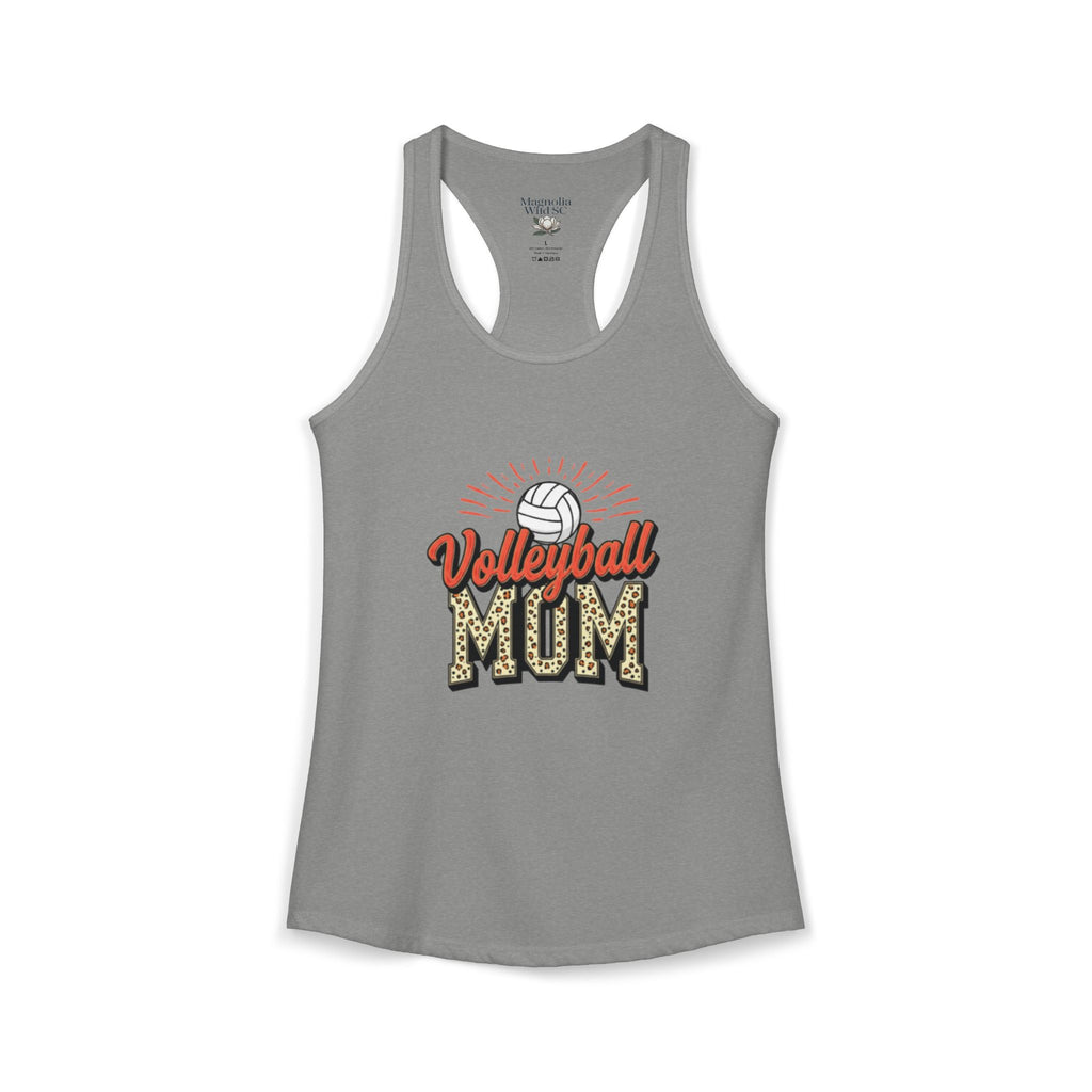 Volleyball Mom Racerback Tank – Personalized Name & Number Option | Lightweight Women’s Volleyball Tank Top - Magnolia Wild SC