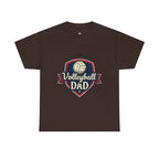 Retro Badge Style: The Vintage Volleyball Dad Shield Tee