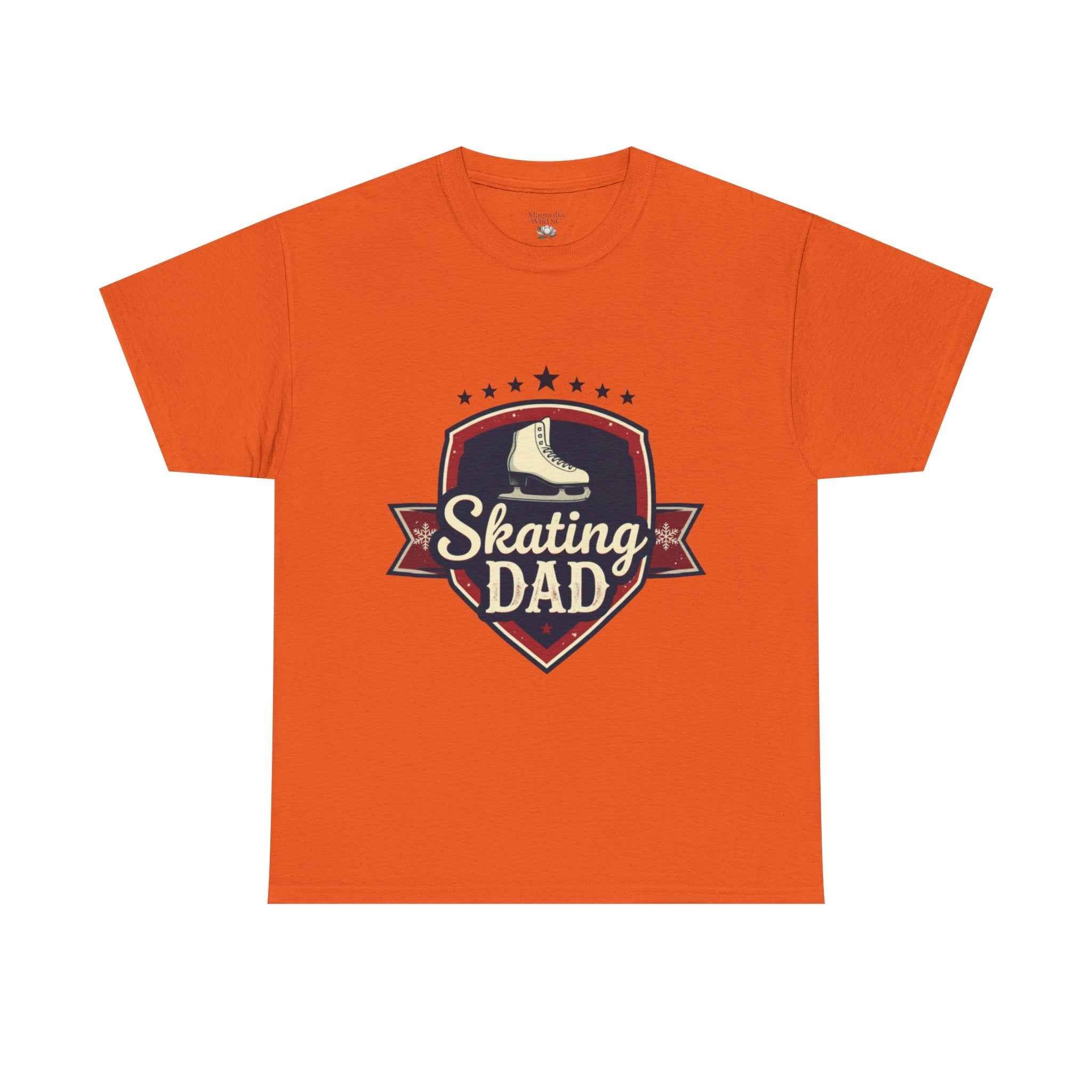 Retro Badge Style: The Vintage Figure Skating Dad Shield Tee