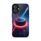 Neon Laser Hockey Puck Impact-Resistant Phone Case - Magnolia Wild SC