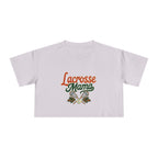 Lacrosse Mama Crop Tee | Retro Lacrosse Graphic, Mom Sports Top - Magnolia Wild SC