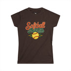 Retro Softball Mom Shirt - Vintage Style Shirt for Proud Softball Moms - Magnolia Wild SC
