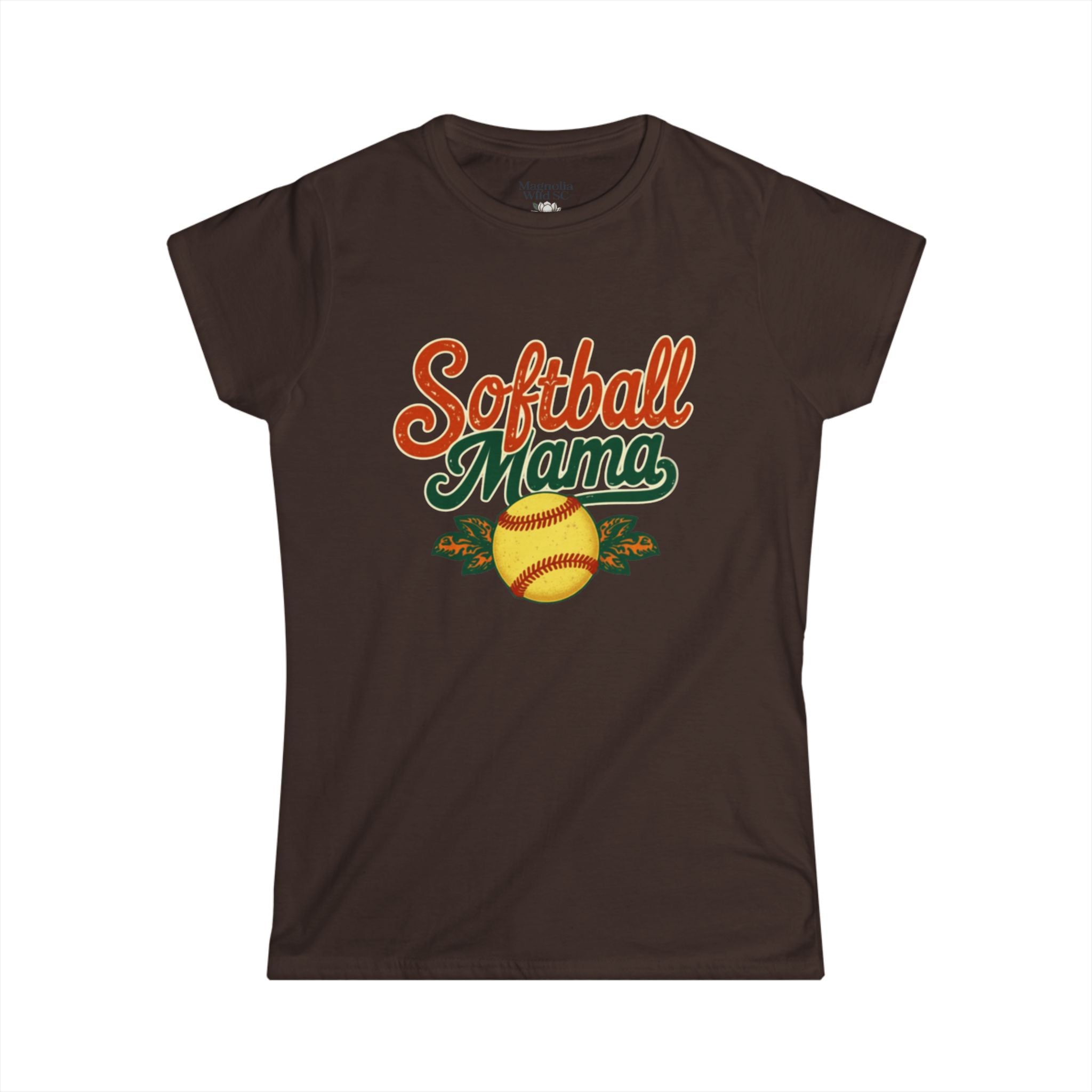 Retro Softball Mom Shirt - Vintage Style Shirt for Proud Softball Moms