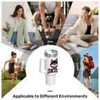 Customizable Team Spirit 40oz Insulated Tumbler with Handle and Straw for Team Manager or Coaches Gifts - Magnolia Wild SC