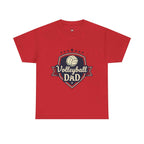 Retro Badge Style: The Vintage Volleyball Dad Shield Tee