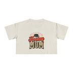 Hockey Mom Cheetah Print Women's Crop Tee - Magnolia Wild SC