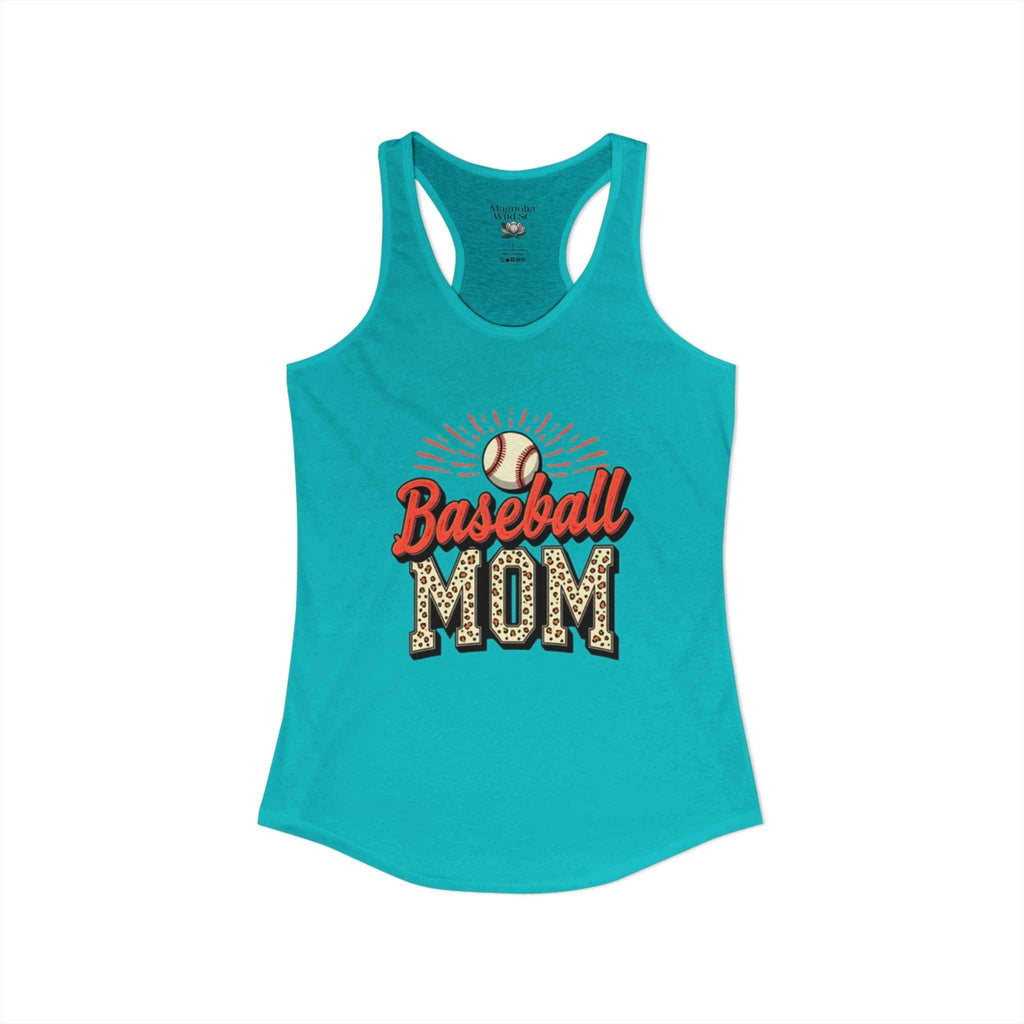 Baseball Mom Racerback Tank – Personalized Name & Number Option