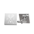 Personalized Lacrosse Cufflinks — Custom Initials Engraving - Magnolia Wild SC