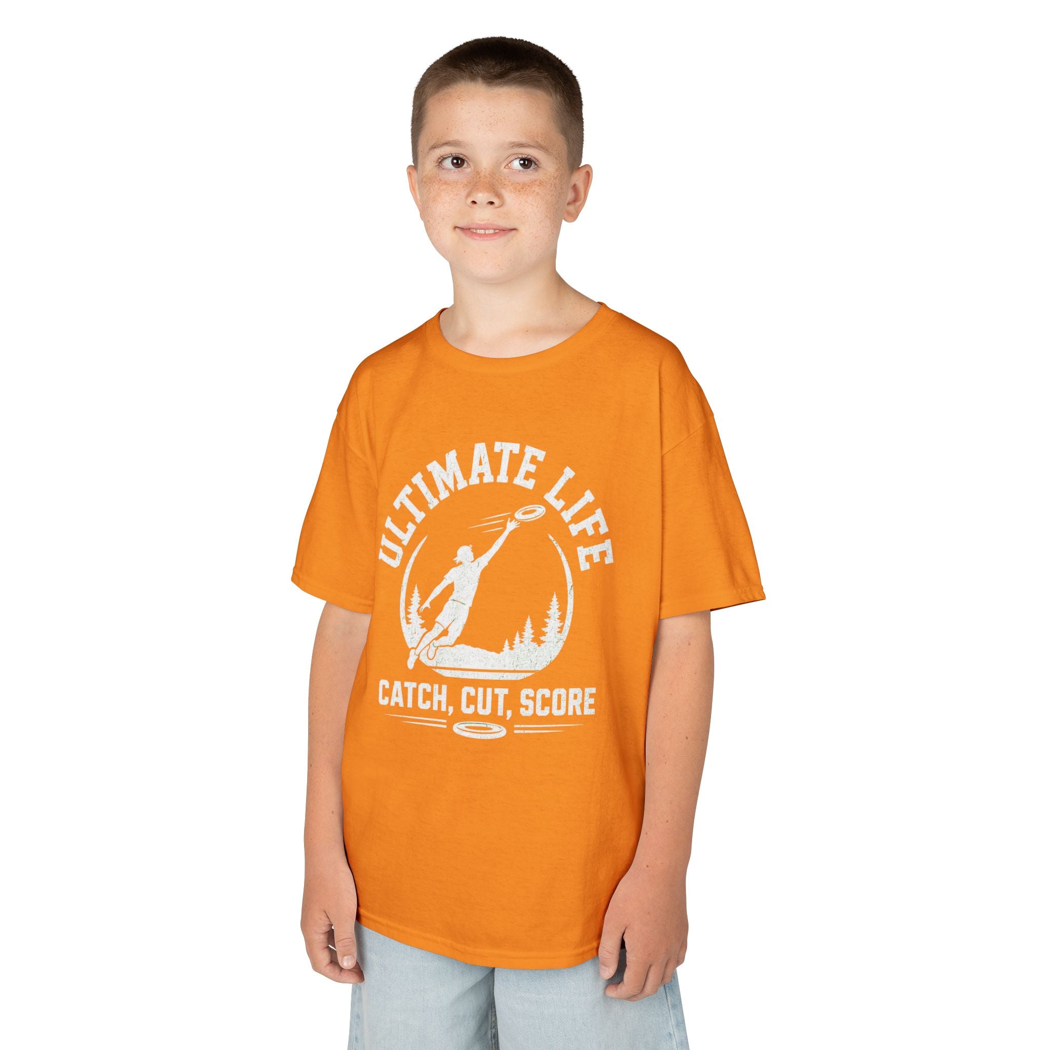 Ultimate Life Kids Tee — “Catch, Cut, Score” Ultimate Frisbee Youth Shirt - Magnolia Wild SC