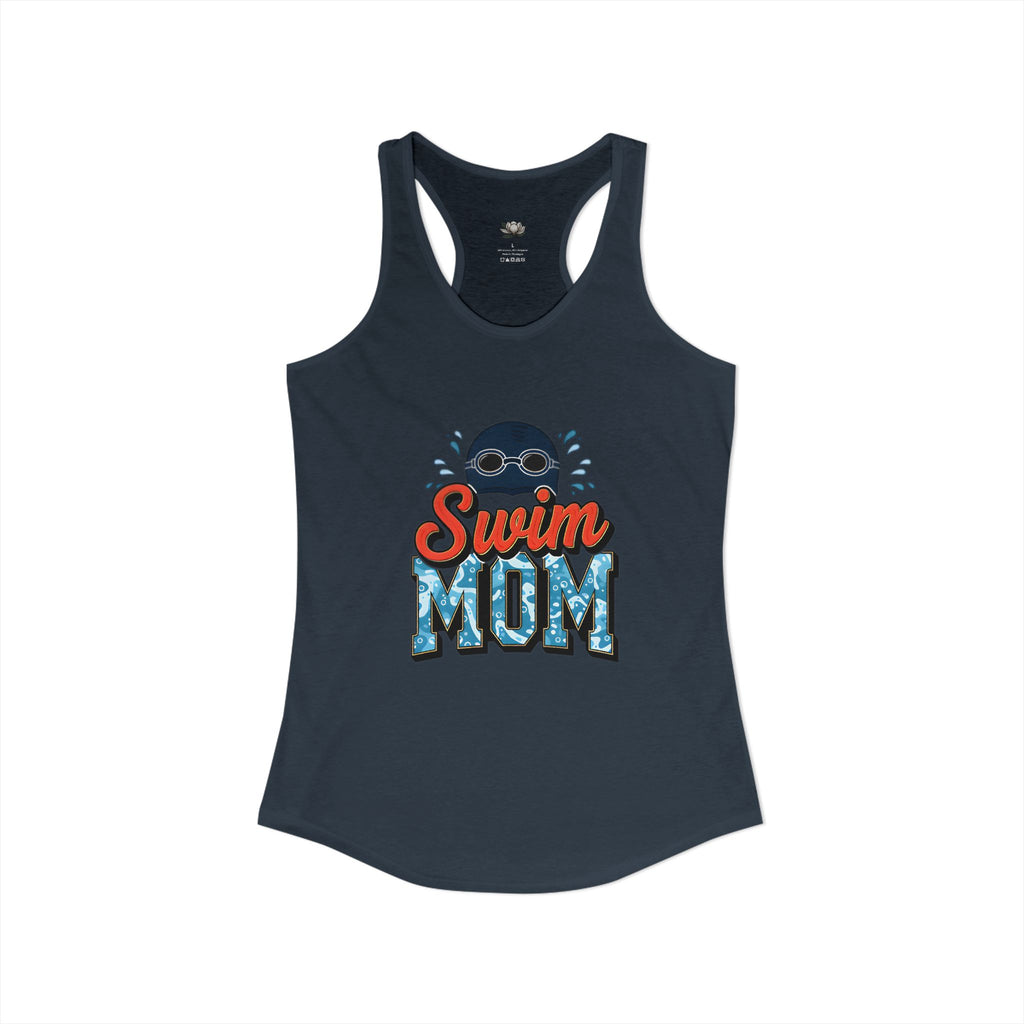 Swim Mom Racerback Tank – Personalized Name & Number Option | Lightweight Women’s Swim Tank Top - Magnolia Wild SC