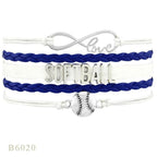 Softball Team Spirit Braided Bracelet — For Fans and Families - Magnolia Wild SC