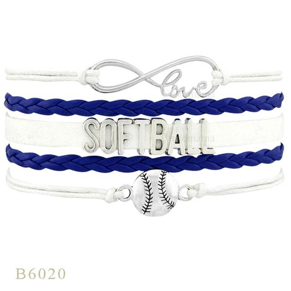 Softball Team Spirit Braided Bracelet — For Fans and Families - Magnolia Wild SC