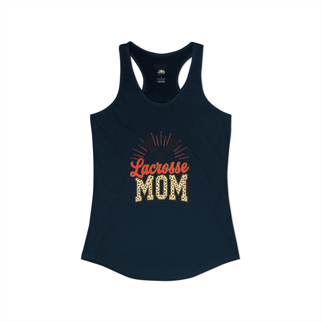 Lacrosse Mom Racerback Tank – Personalized Name & Number Option - Magnolia Wild SC