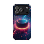 Neon Laser Hockey Puck Impact-Resistant Phone Case - Magnolia Wild SC