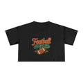 Football Mama Crop Tee | Retro Football Graphic, Mom Sports Top - Magnolia Wild SC