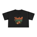 Football Mama Crop Tee | Retro Football Graphic, Mom Sports Top - Magnolia Wild SC