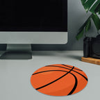 Basketball-Shaped Mouse Pad – Non-Slip Round Basketball Mouse Pad - Magnolia Wild SC