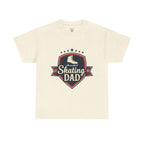 Retro Badge Style: The Vintage Figure Skating Dad Shield Tee