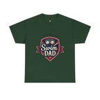 Retro Badge Style: The Vintage Swim Dad Shield Tee