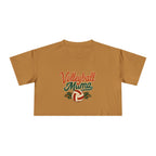 Volleyball Mama Crop Tee | Retro Volleyball Graphic, Mom Sports Top - Magnolia Wild SC