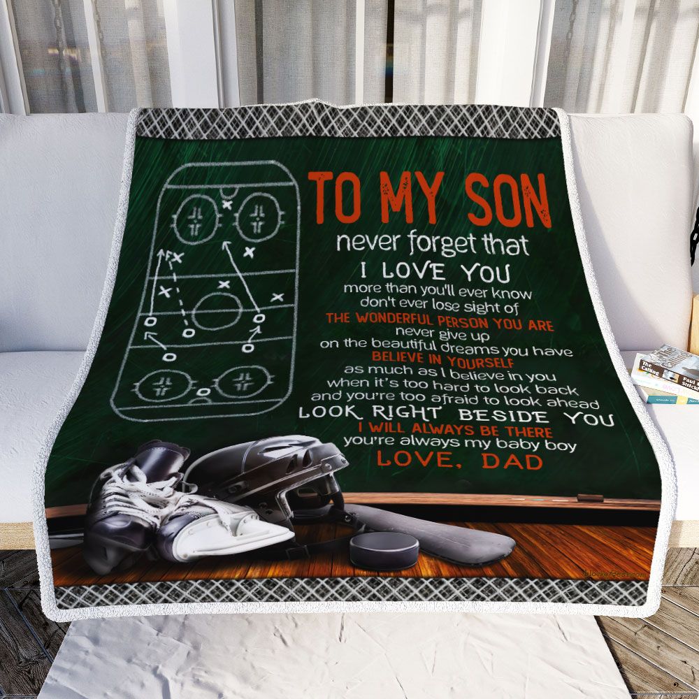 The "Always Your Biggest Fan" Premium Hockey Keepsake Blanket - Magnolia Wild SC