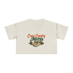 Cross Country Mama Crop Tee | Retro Cross Country Graphic, Mom Sports Top - Magnolia Wild SC