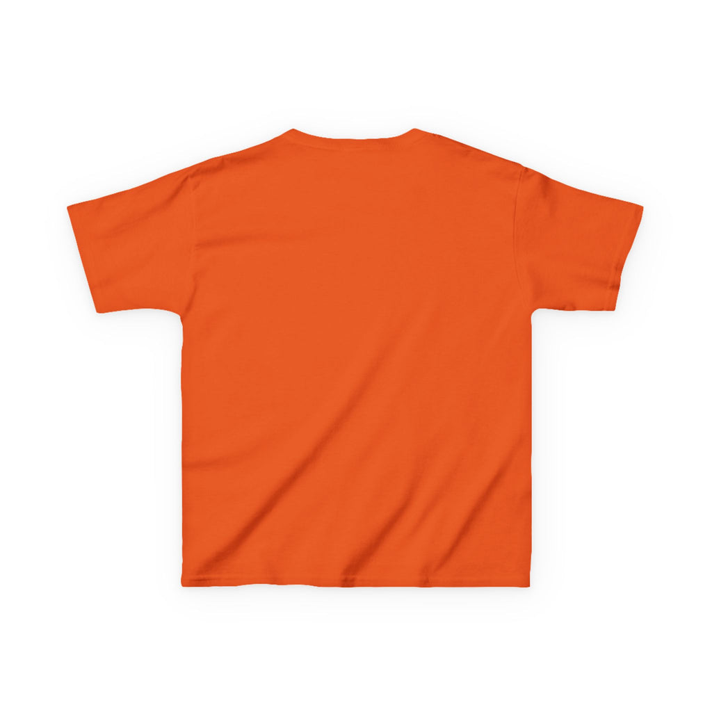 Orange t-shirt on a white background