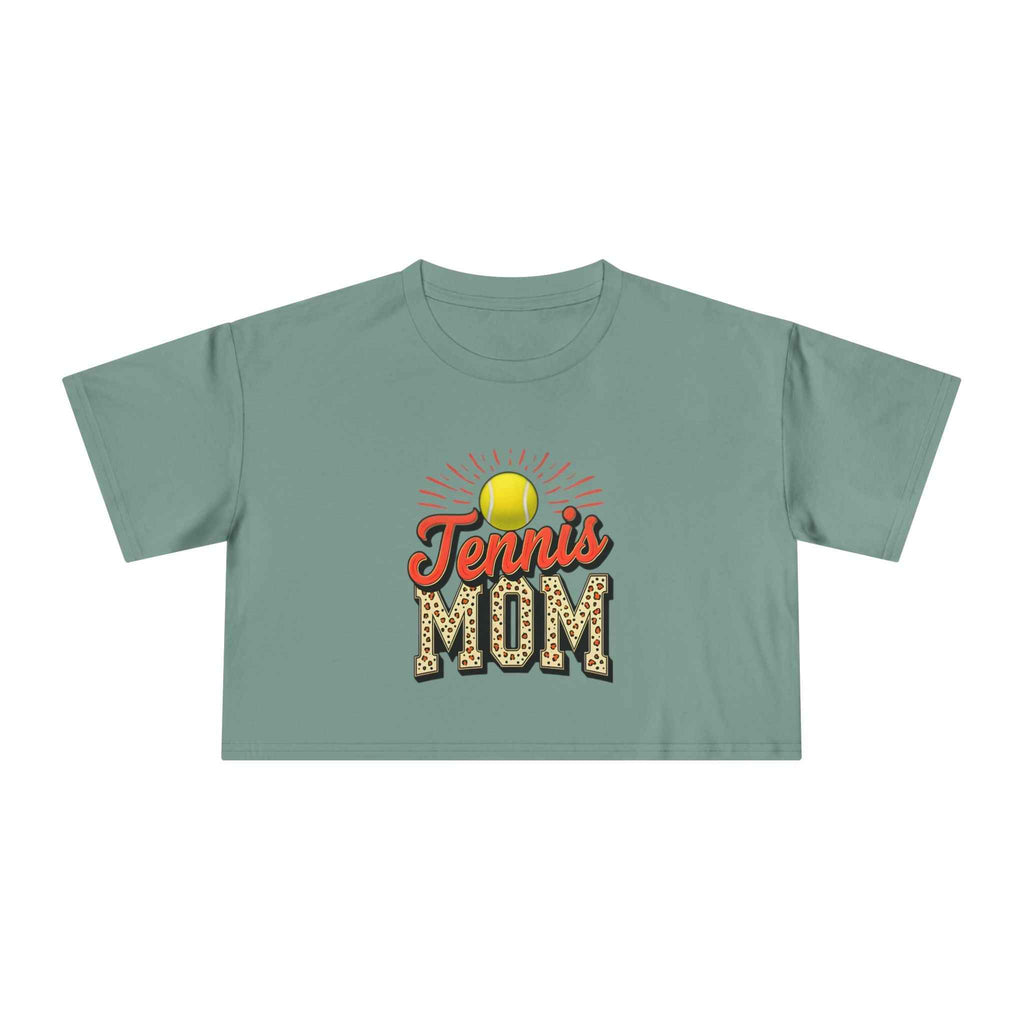 Tennis Mom Cheetah Print Crop Tee