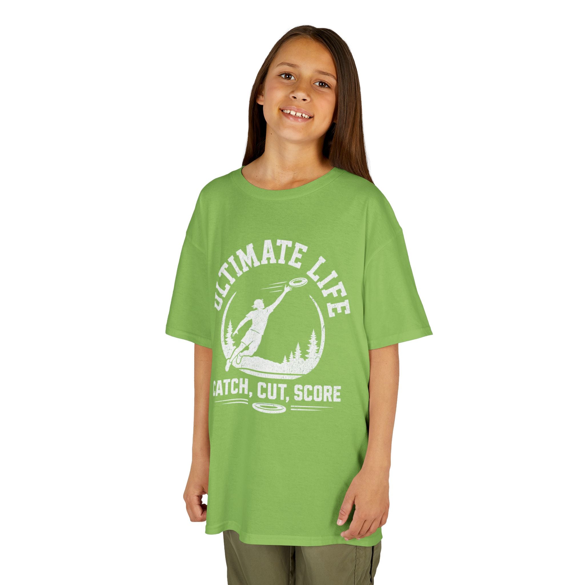 Ultimate Life Kids Tee — “Catch, Cut, Score” Ultimate Frisbee Youth Shirt - Magnolia Wild SC