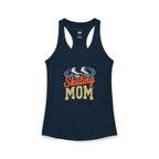 Figure Skating Mom Racerback Tank – Personalized Name & Number Option | Lightweight Women’s Figure Skating Tank Top - Magnolia Wild SC