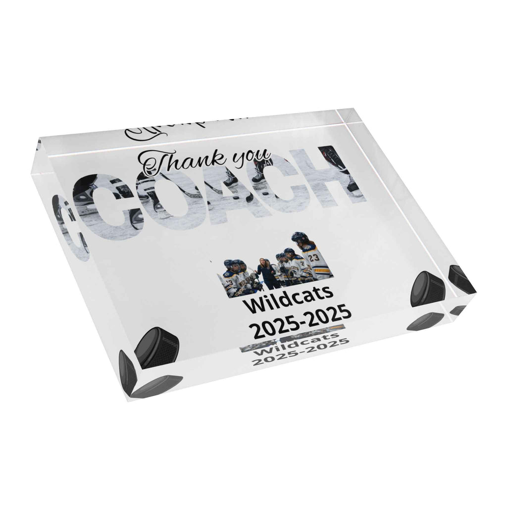 Thank You Coach Photo Block | Hockey