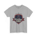 Retro Badge Style: The Vintage Wrestling Dad Shield Tee