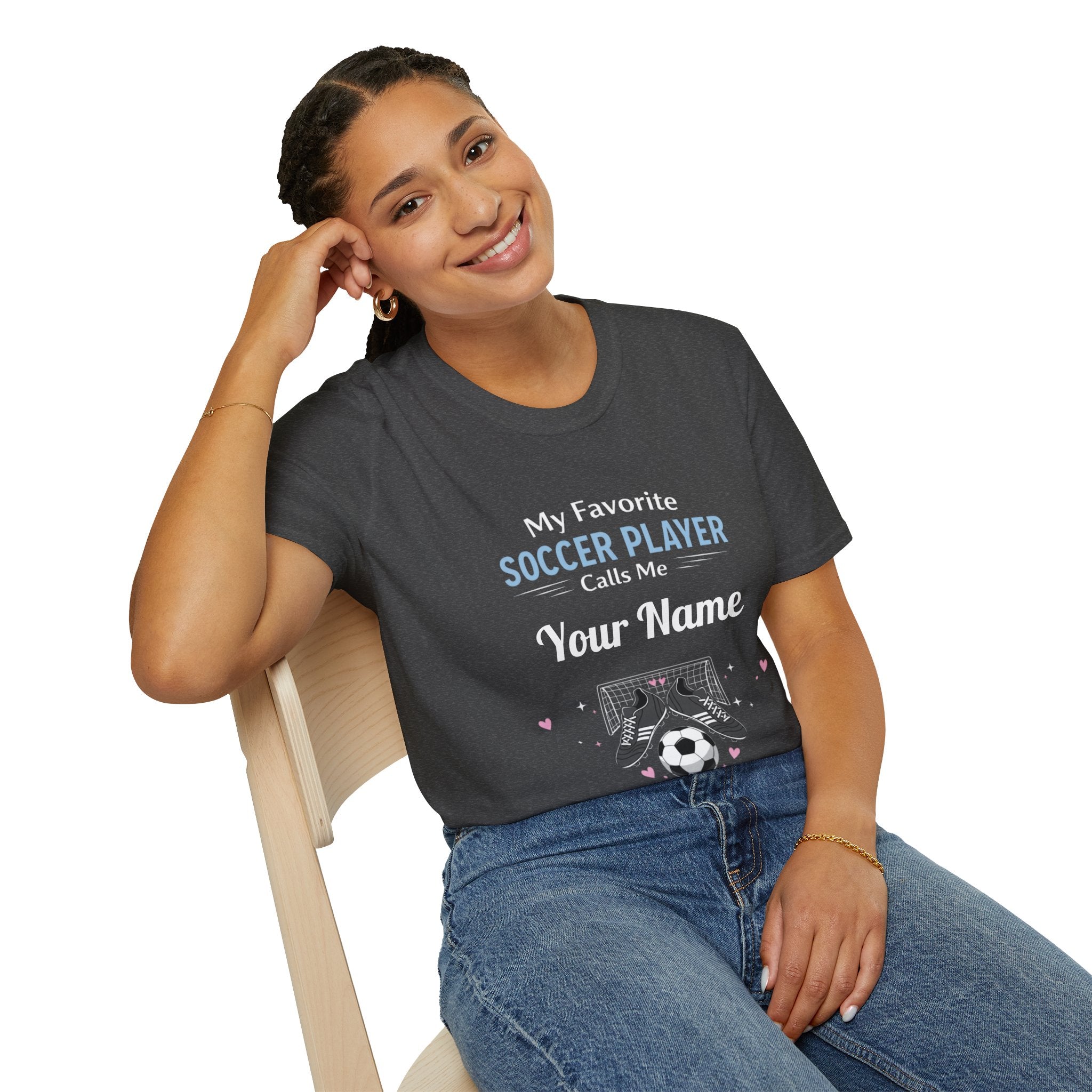Personalized “My Favorite Soccer Player Calls Me” T-Shirt – Custom Name Soccer Tee - Magnolia Wild SC