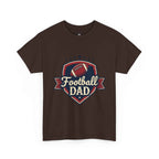 Retro Badge Style: The Vintage Football Dad Shield Tee