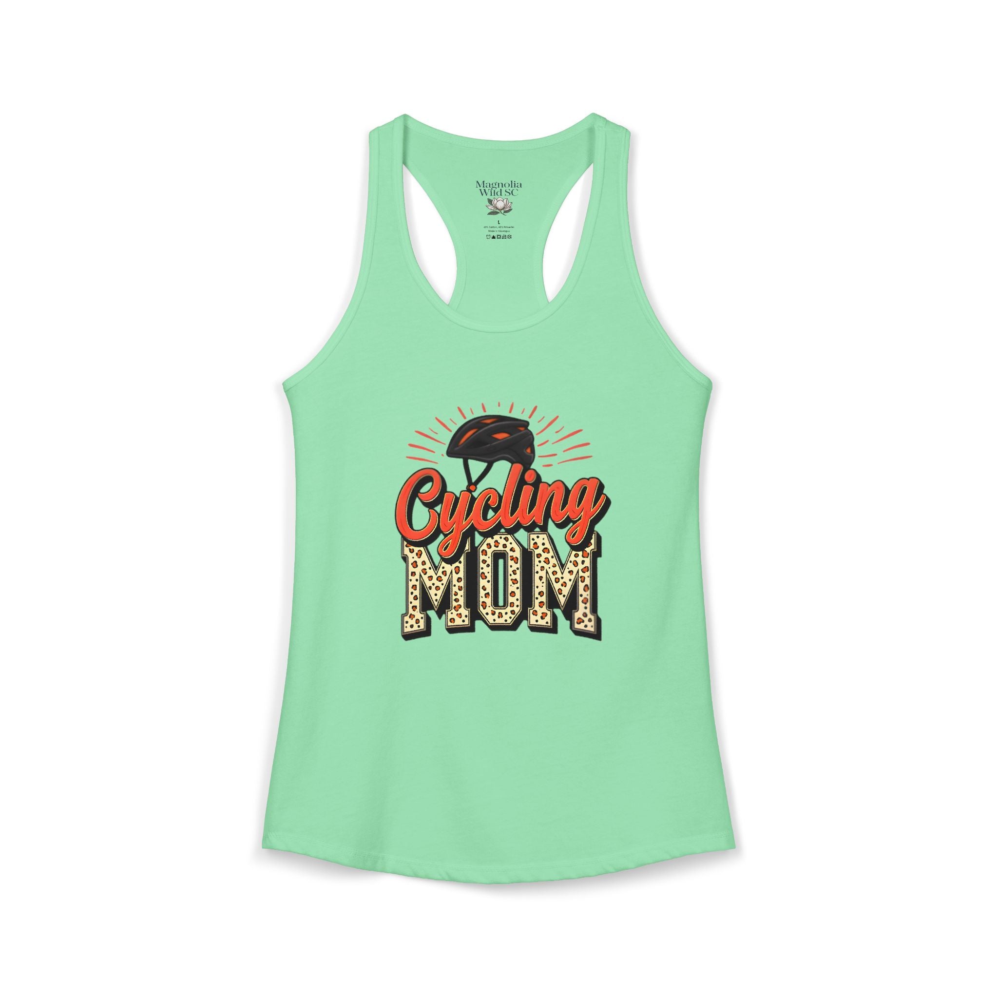Personalized Cycling Mom Racerback Tank – Personalized Name & Number Option | Lightweight Women’s Cycling Tank TopCycling Racerback Tank - Magnolia Wild SC