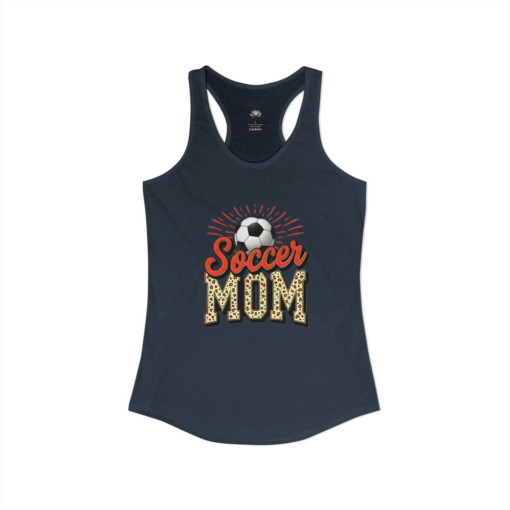 Soccer Mom Racerback Tank – Personalized Name & Number Option | Lightweight Women’s Soccer Tank Top - Magnolia Wild SC