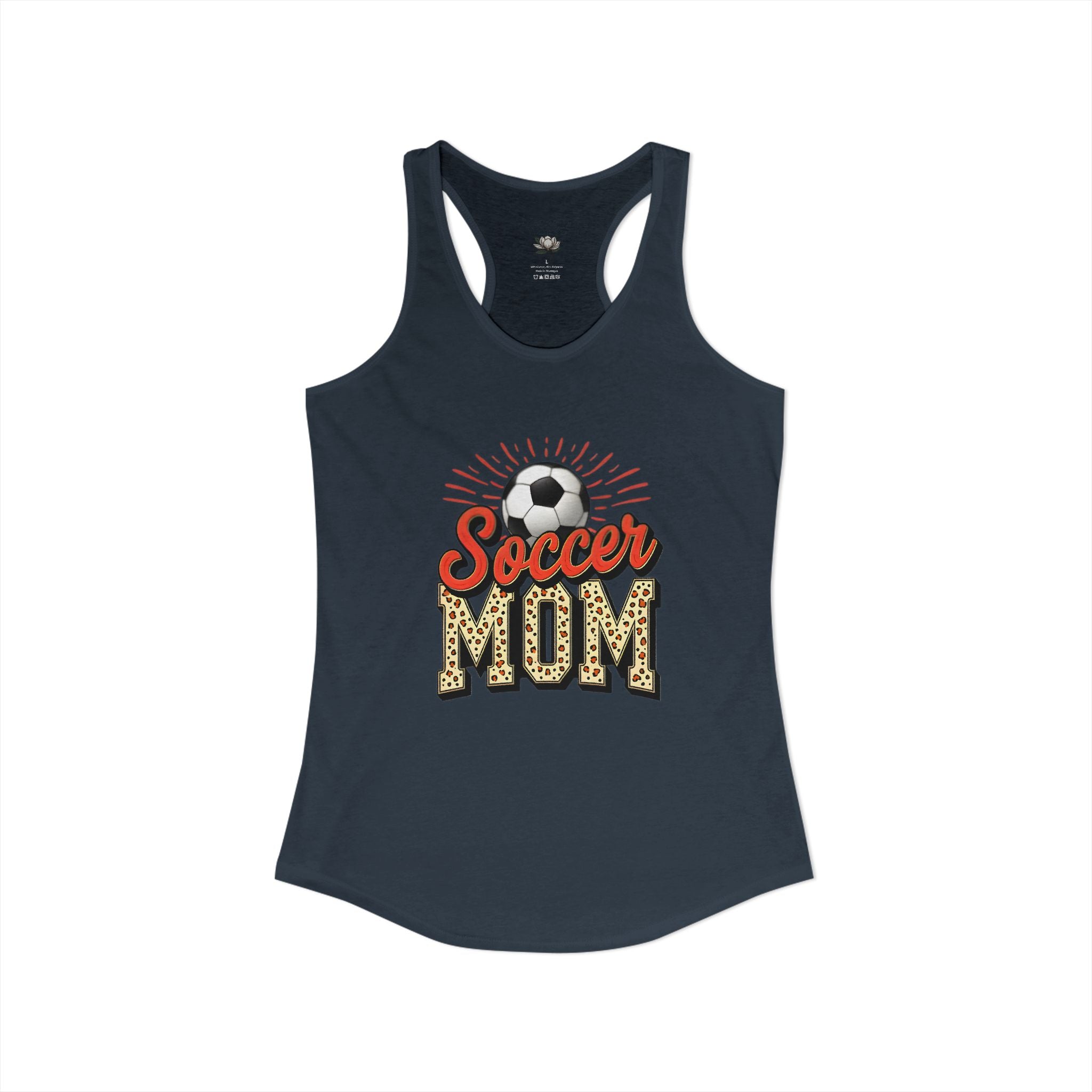 Soccer Mom Racerback Tank – Personalized Name & Number Option | Lightweight Women’s Soccer Tank Top - Magnolia Wild SC