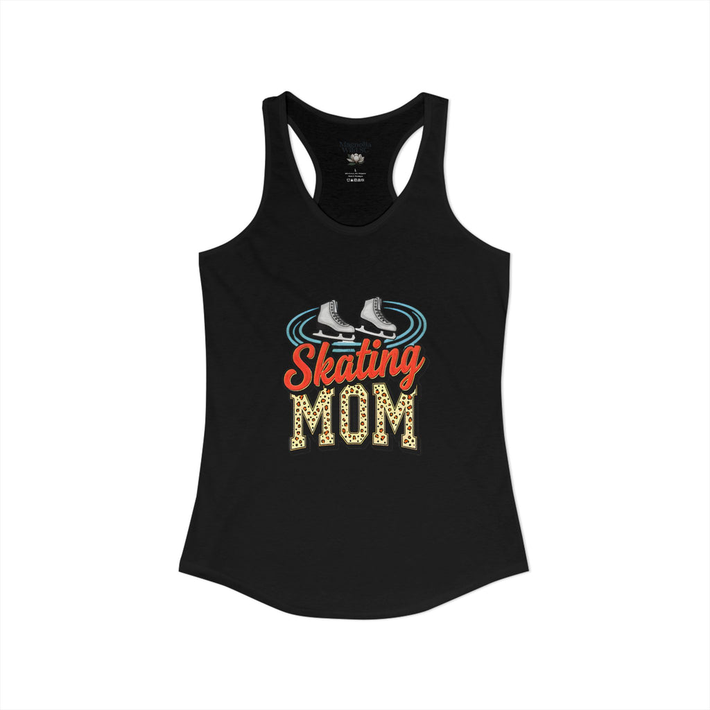 Figure Skating Mom Racerback Tank – Personalized Name & Number Option | Lightweight Women’s Figure Skating Tank Top - Magnolia Wild SC