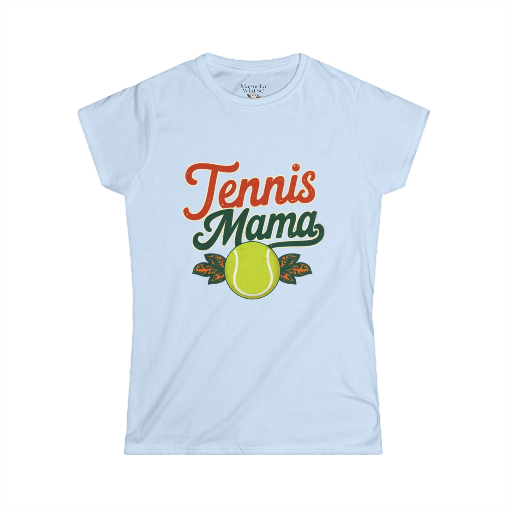 Retro Tennis Mama Tee - Magnolia Wild SC