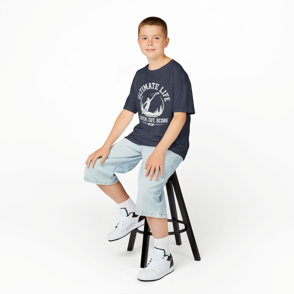 Ultimate Life Kids Tee — “Catch, Cut, Score” Ultimate Frisbee Youth Shirt - Magnolia Wild SC