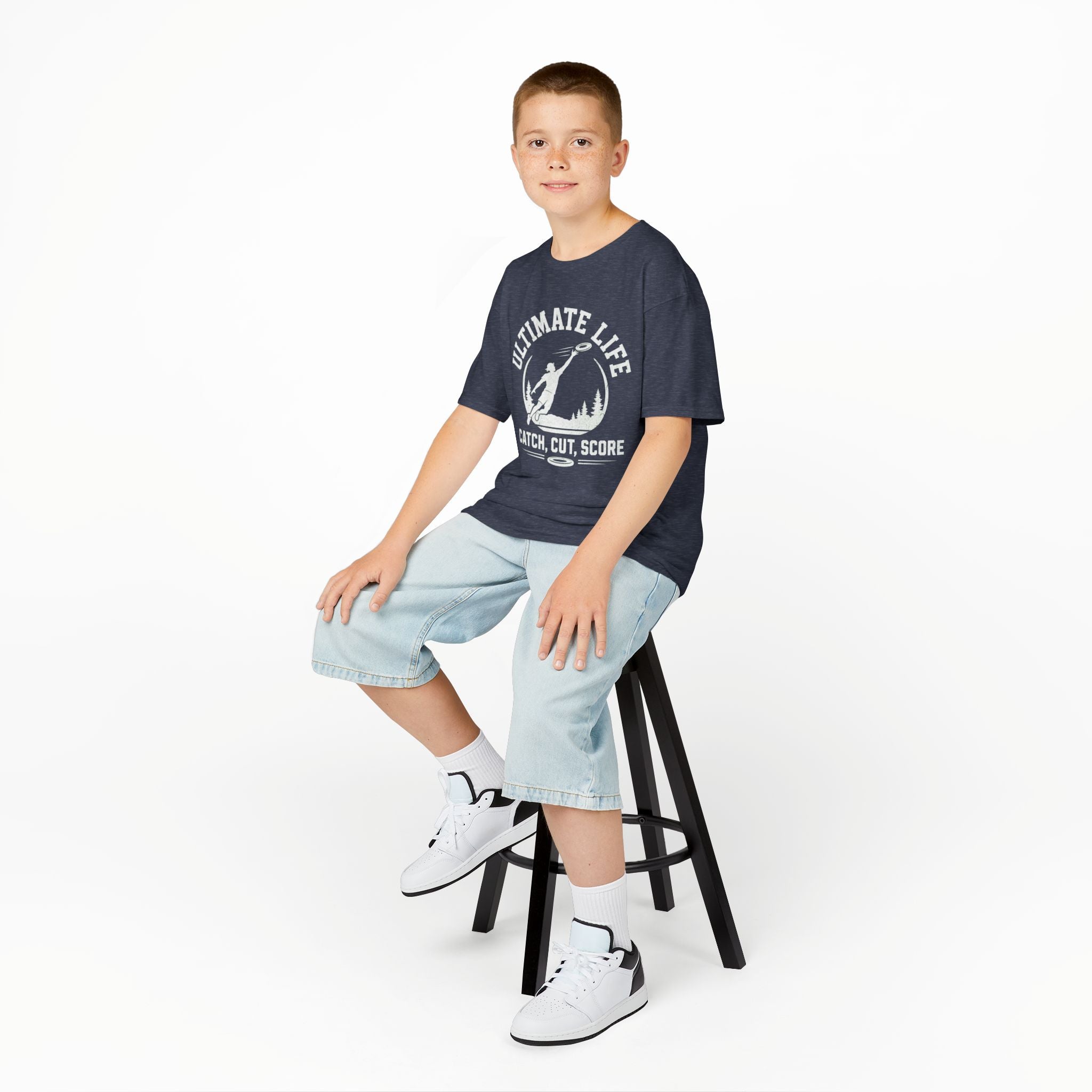 Ultimate Life Kids Tee — “Catch, Cut, Score” Ultimate Frisbee Youth Shirt - Magnolia Wild SC